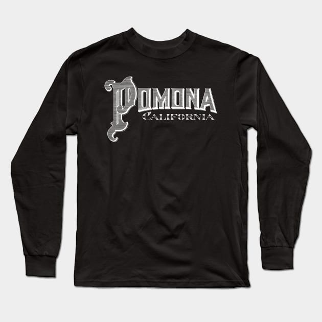 Vintage Pomona, CA Long Sleeve T-Shirt by DonDota